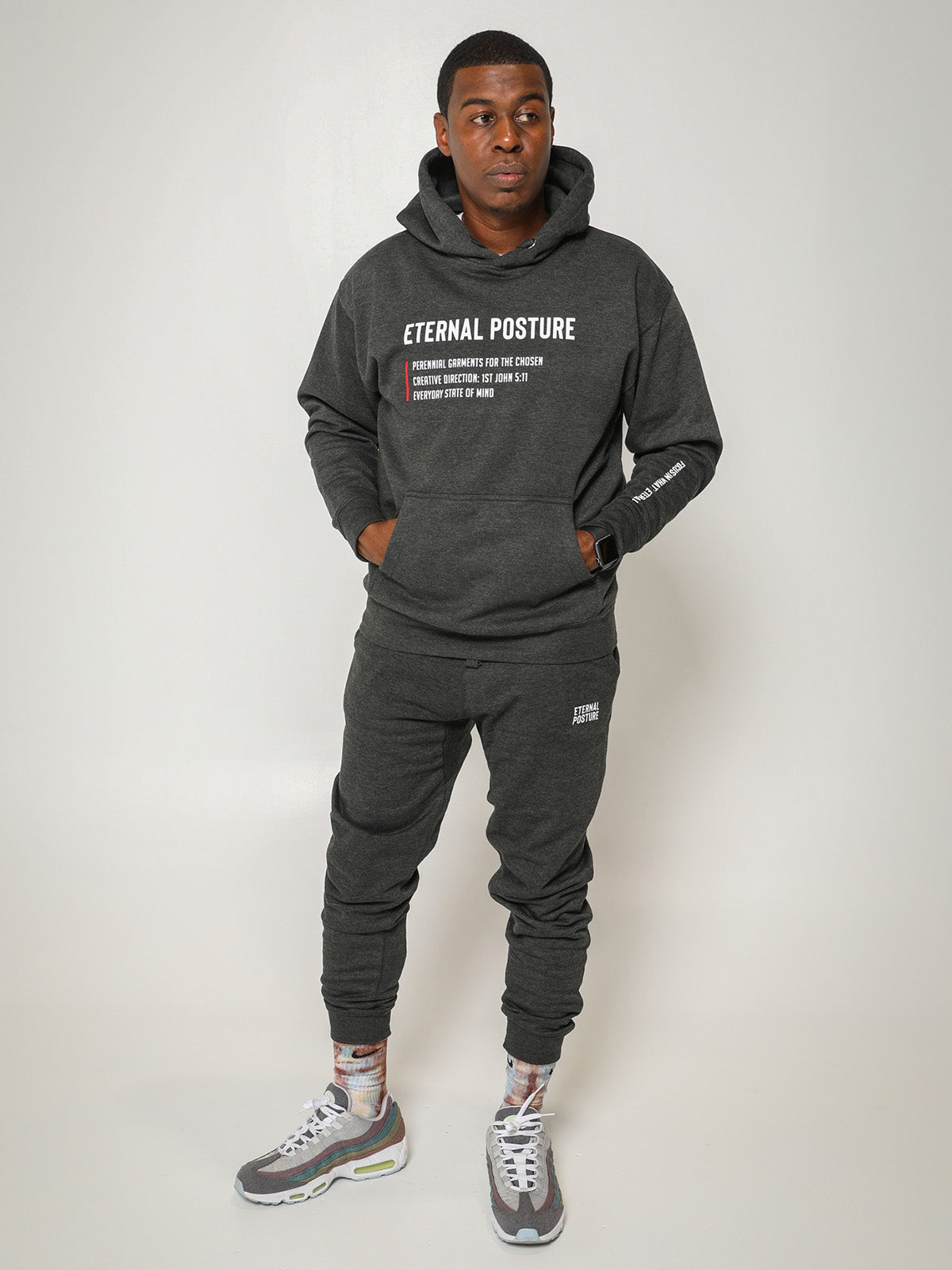EP Comfort Fleece Tracksuit Heather Grey - Main Image
