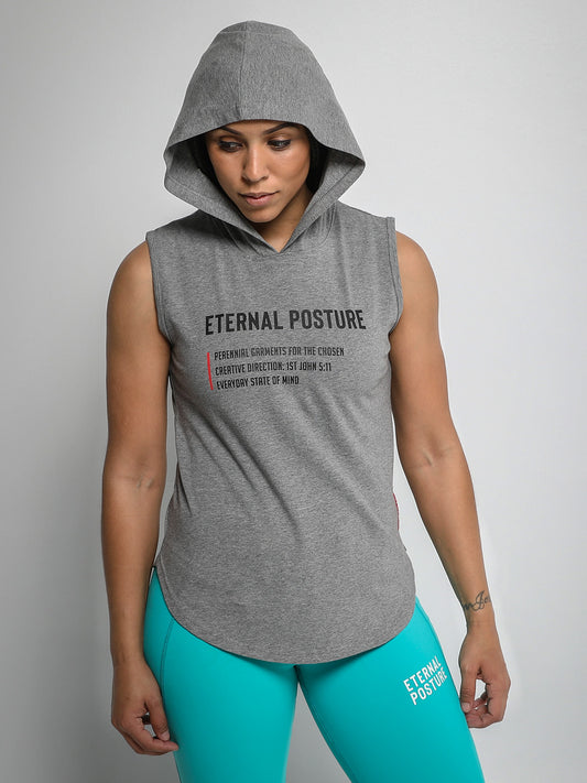 EP Performance Cutoff Hoodie - Heather Grey