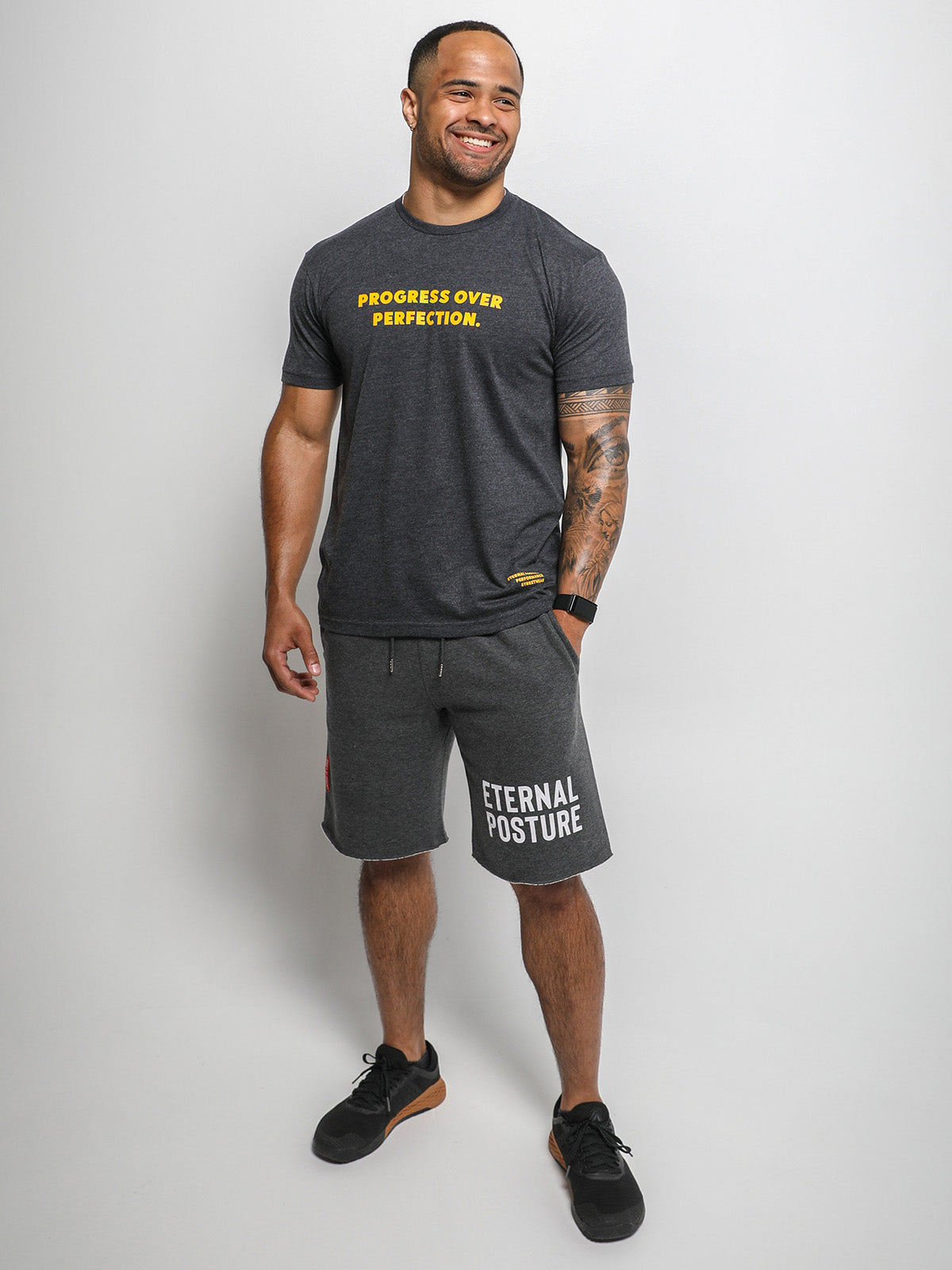 Sueded TechFit Tee - Progress Over Perfection