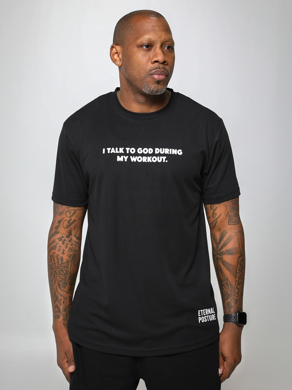 Dry Wick Performance Swoop Tee - Men's Black