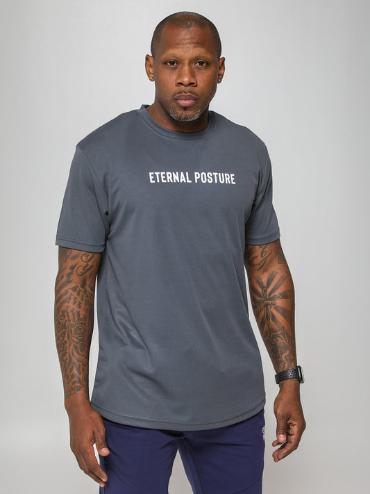 Dry Wick Performance Swoop Tee - Men's Gray