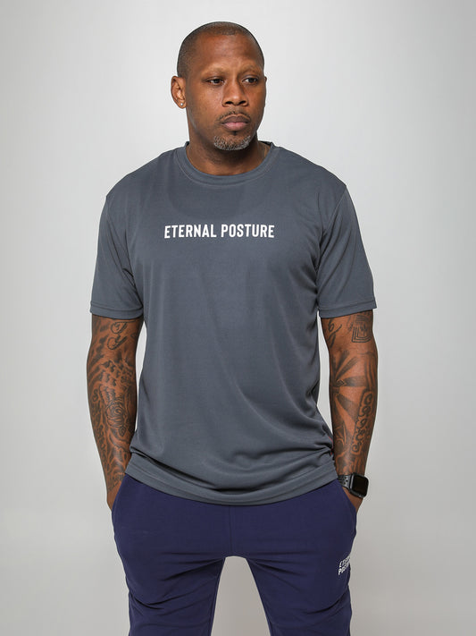 Dry Wick Performance Swoop Tee - Men's Gray
