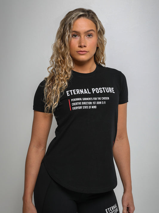 EP Performance Tee - Contour Black