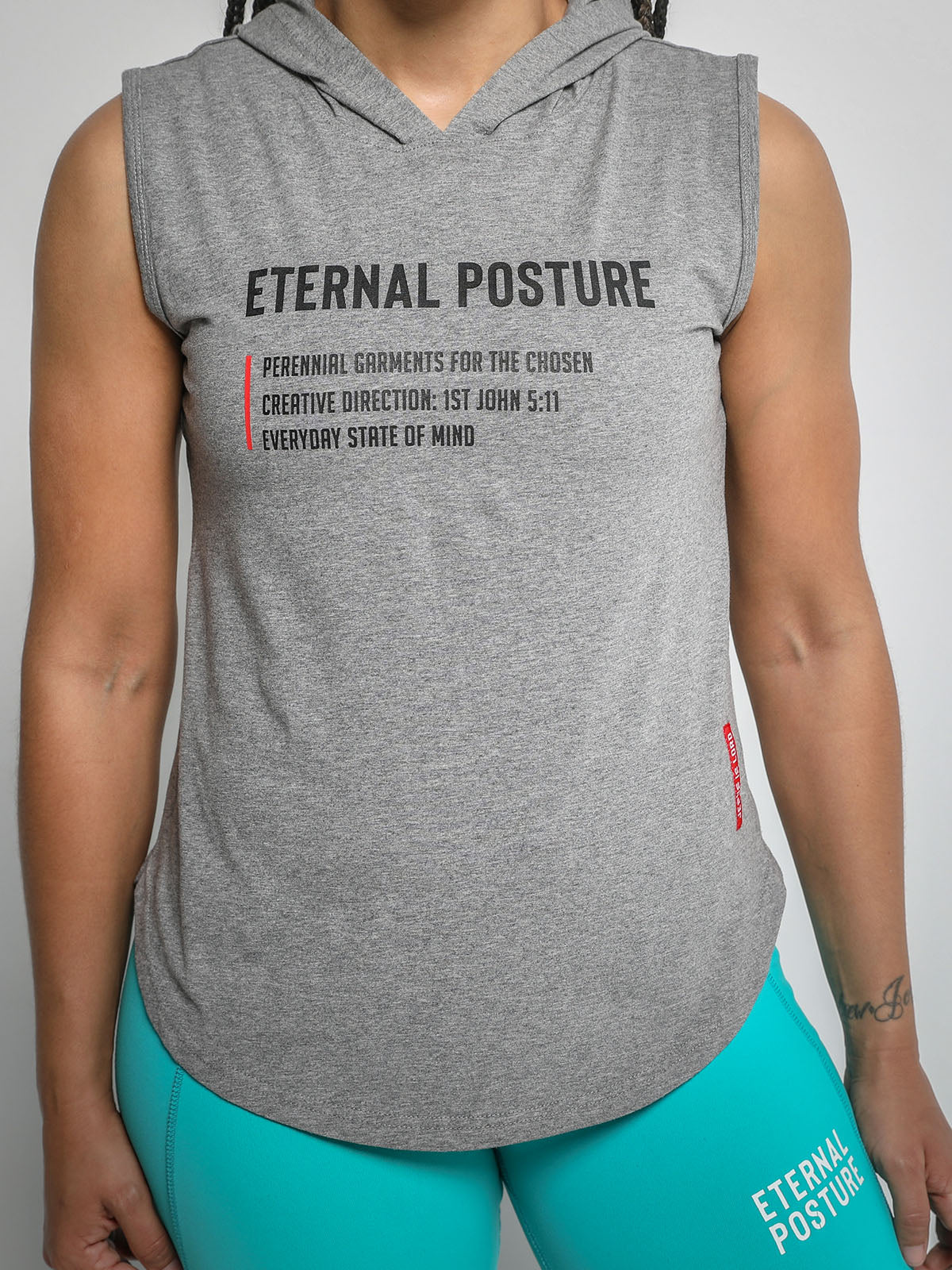 EP Performance Cutoff Hoodie - Heather Grey