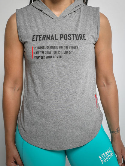EP Performance Cutoff Hoodie - Heather Grey