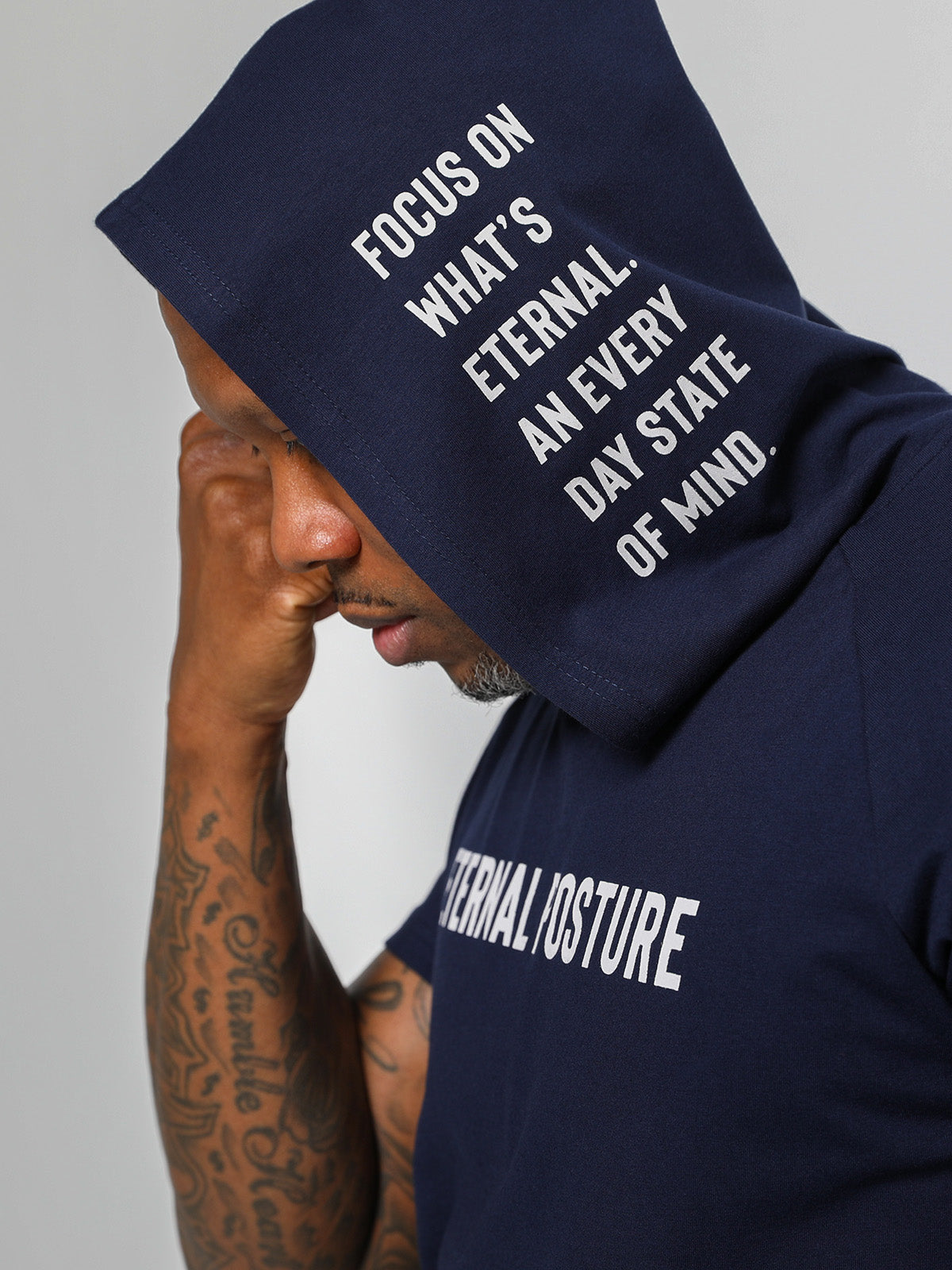 EP Performance Hoodie Tee - Men's Navy