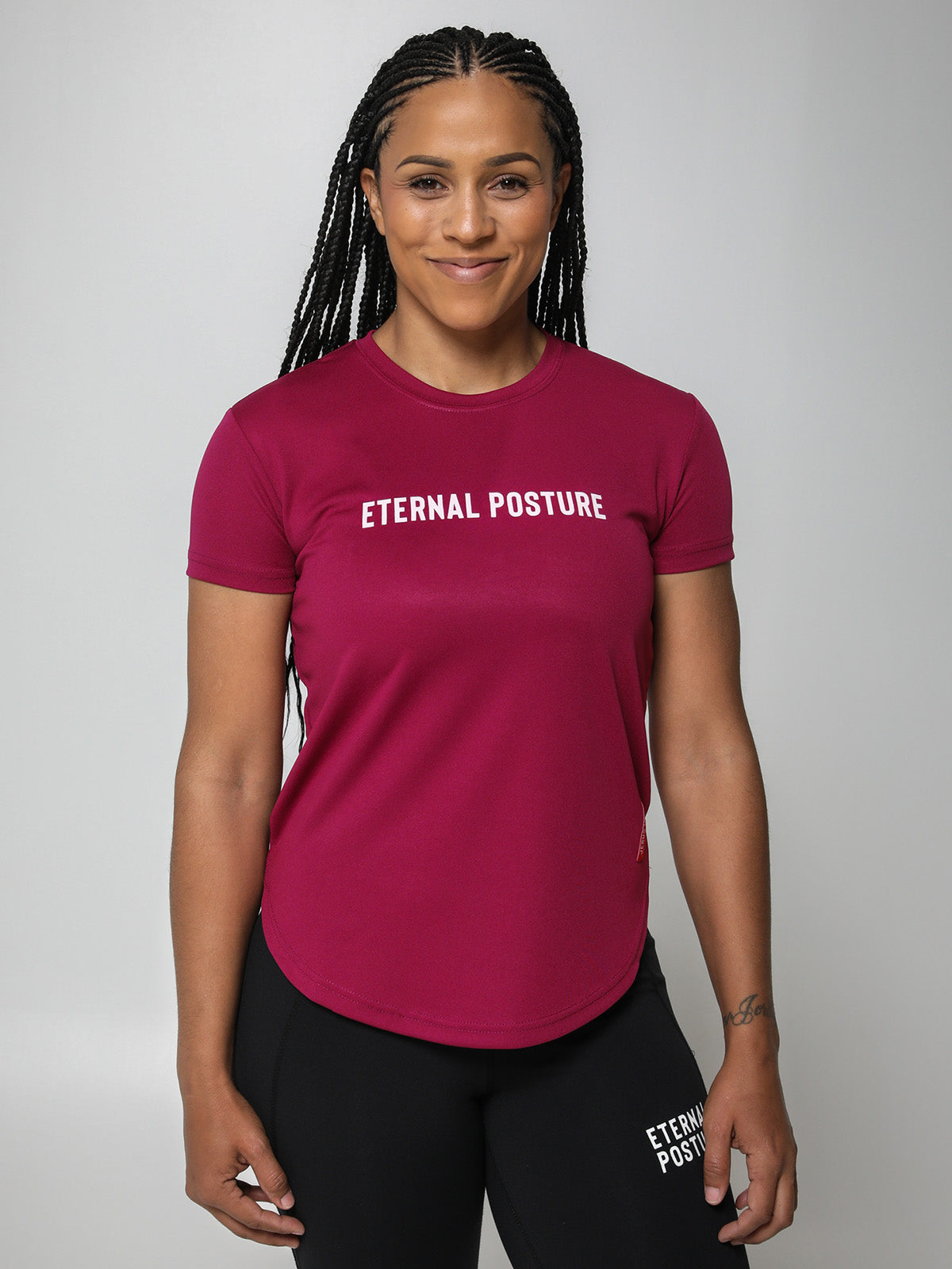 Dry Wick Performance Tee -Berry