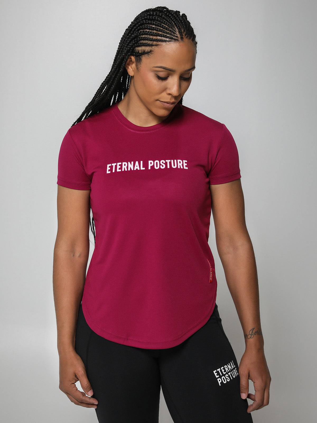 Dry Wick Performance Tee -Berry