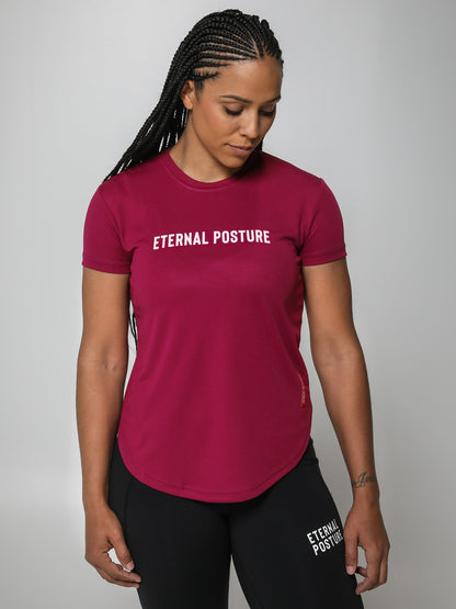 Dry Wick Performance Tee -Berry