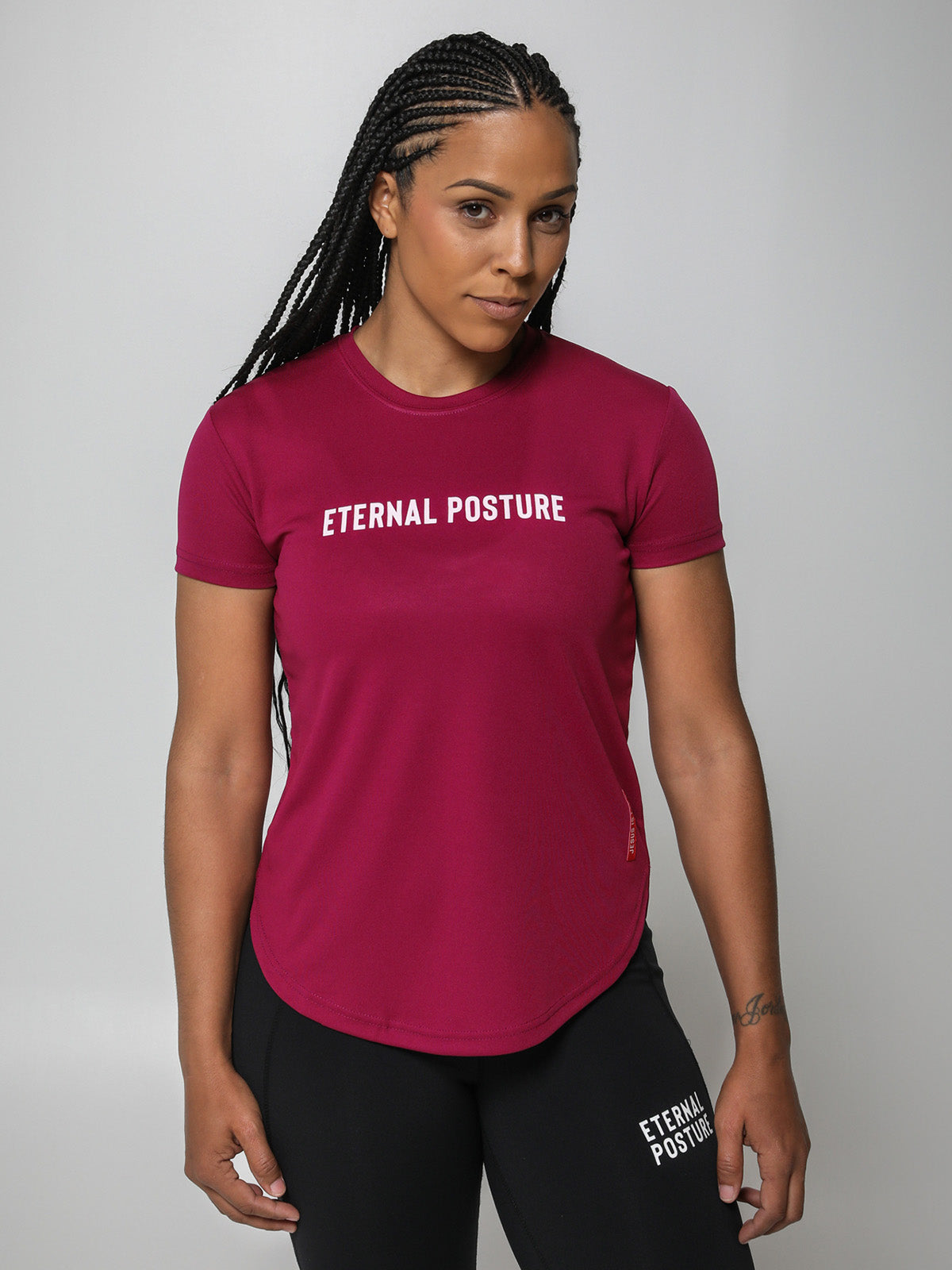 Dry Wick Performance Tee -Berry