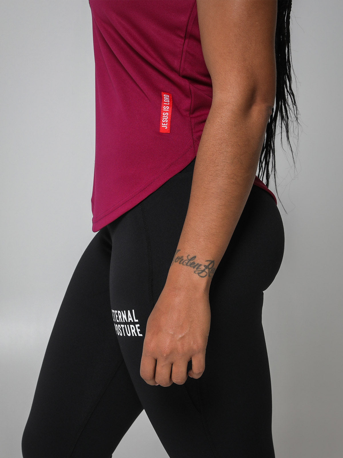 Dry Wick Performance Tee -Berry