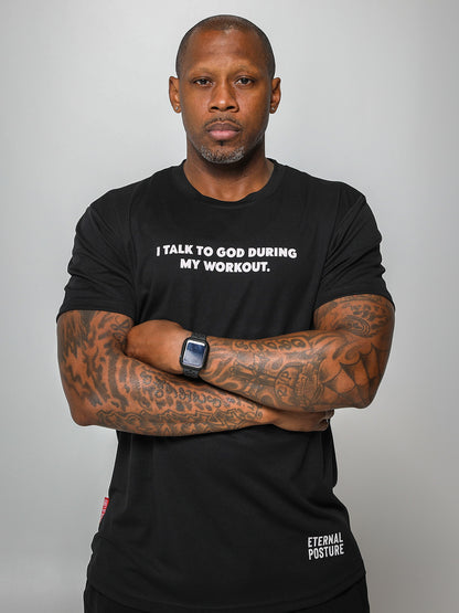 Dry Wick Performance Swoop Tee - Men's Black