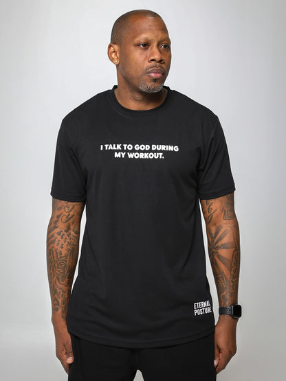 Dry Wick Performance Swoop Tee - Men's Black