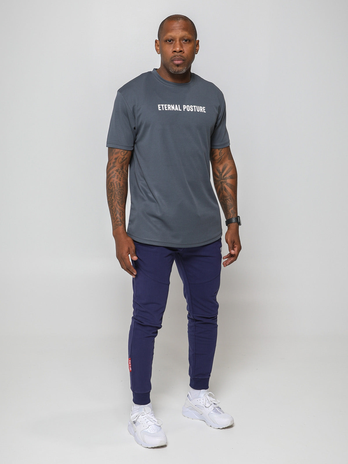 Dry Wick Performance Swoop Tee - Men's Gray