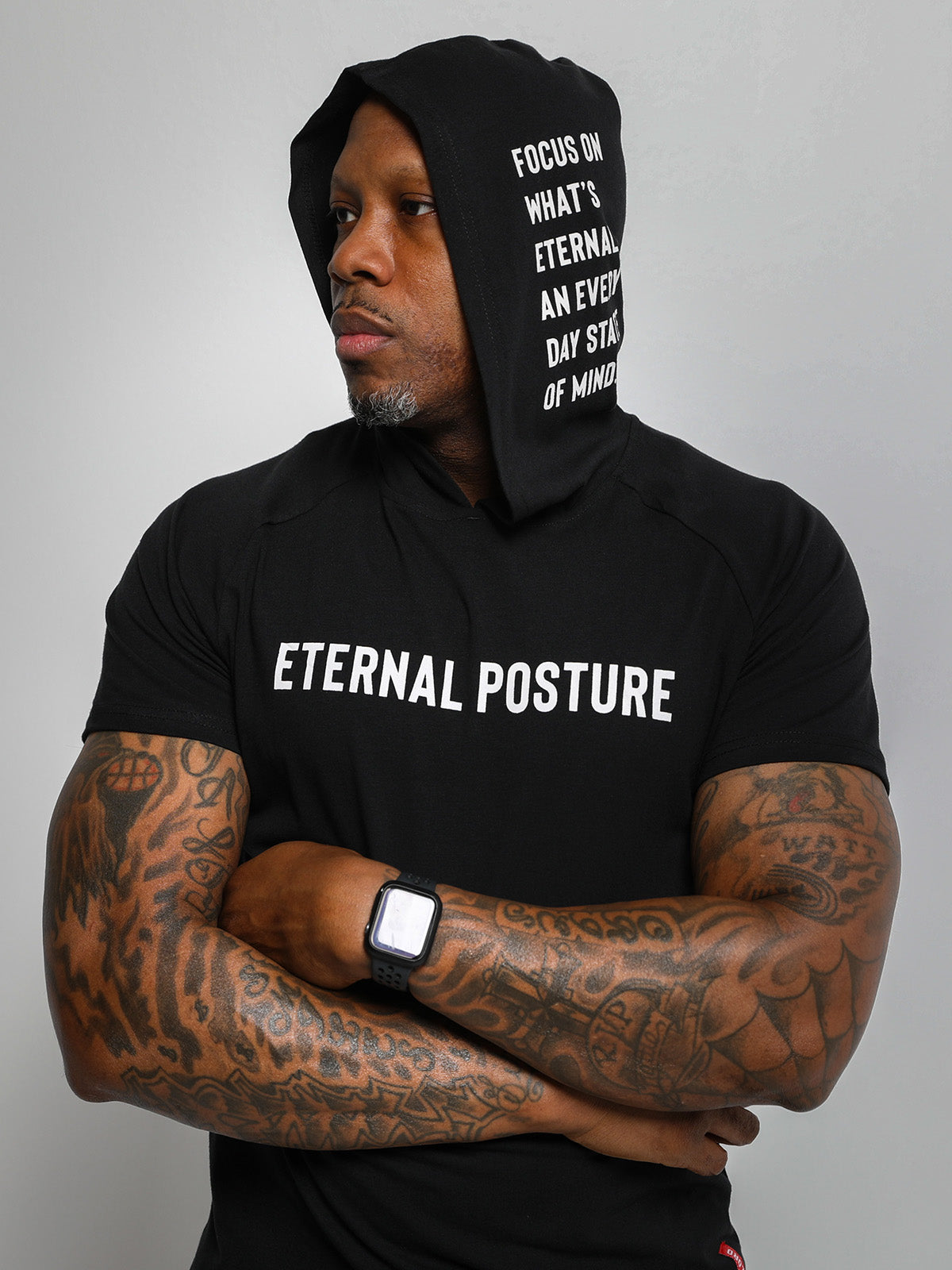 EP Performance Hoodie Tee - Men's Black – Eternal Posture